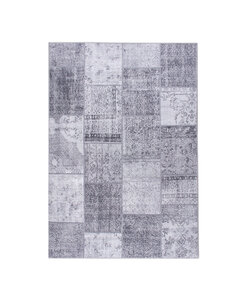 Vintage Lapptäckesmatta - Estate Patchwork Grå