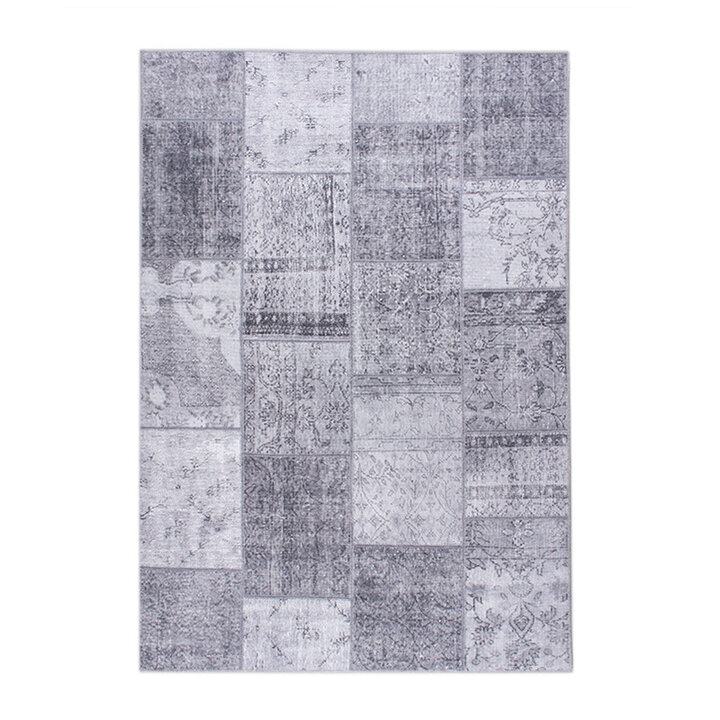 Vintage Lapptäckesmatta - Estate Patchwork Grå