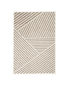 Modern Matta - Nori Lines Vit/Taupe