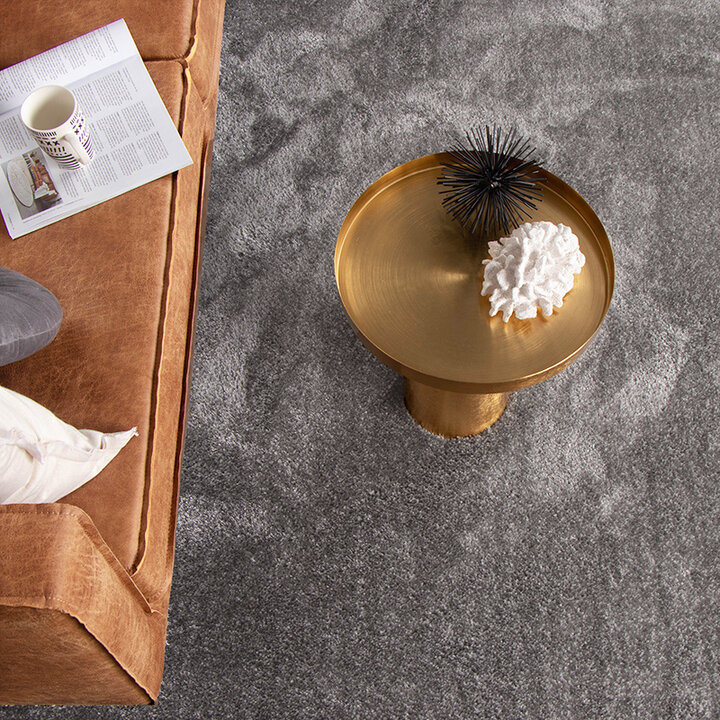 Matta Med Hög Lugg - Glazy Ljusgrå