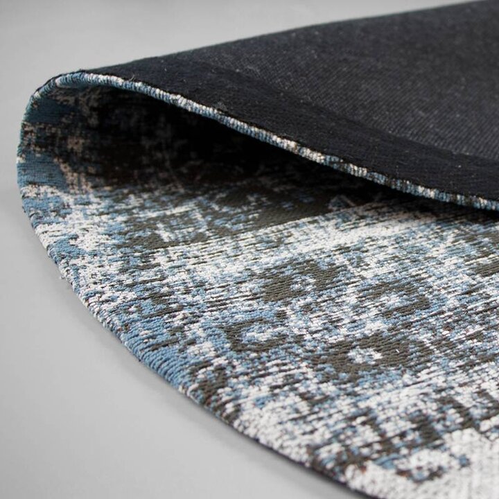 Rund Lapptäckesmatta - Dreams Grå/Blå