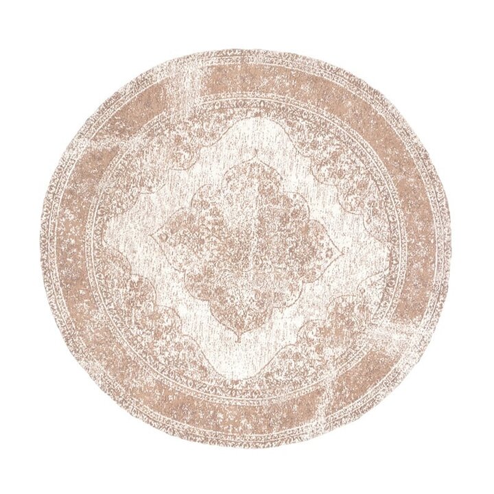 Rund Matta I Vintagestil - Admire Taupe