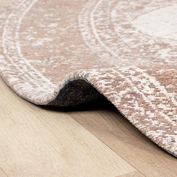 Rund Matta I Vintagestil - Admire Taupe