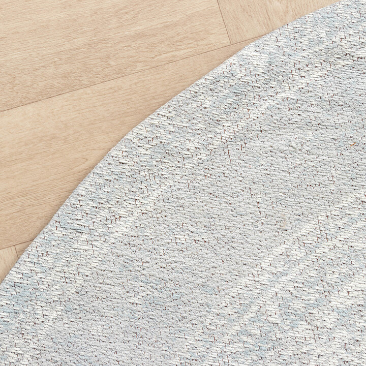 Rund Matta I Vintagestil - Admire Ljusgrå