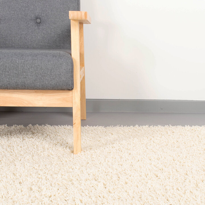 Löpare Med Hög Lugg - Solid Vit