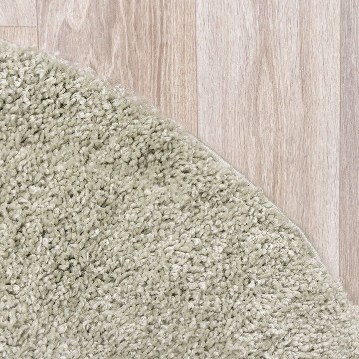 Rund Matta Med Hög Lugg  - Lofty Mintgrön