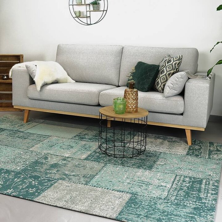 Lapptäckesmatta  - Dreams Patchwork Grön/Turkos