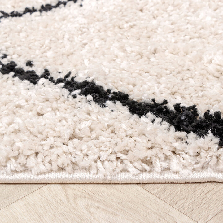 Matta Med Hög Lugg - Sensa Double Gräddvit/Svart