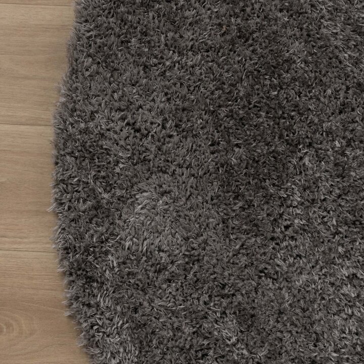 Rund Shagmattor - Blaze Grå