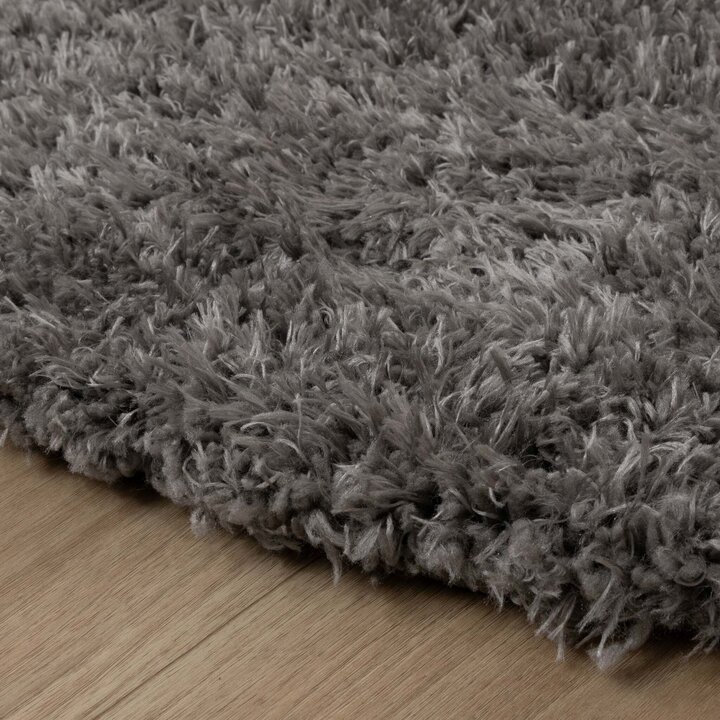 Rund Shagmattor - Blaze Grå