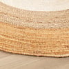Rund Jute Matta - Mirai Border Vit/Natur - thumbnail 4