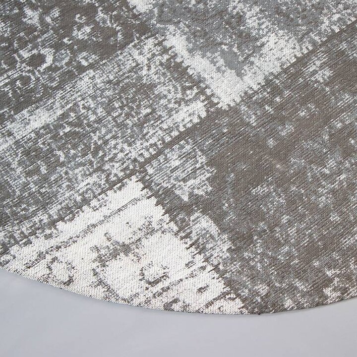 Rund Lapptäckesmatta - Dreams Grå