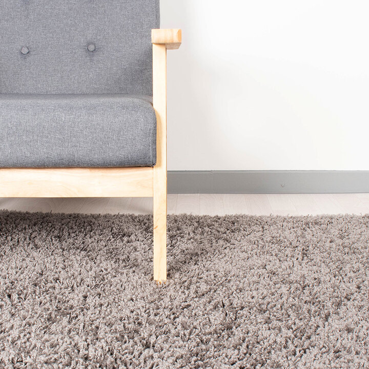 Löpare Med Hög Lugg - Solid Ljusgrå