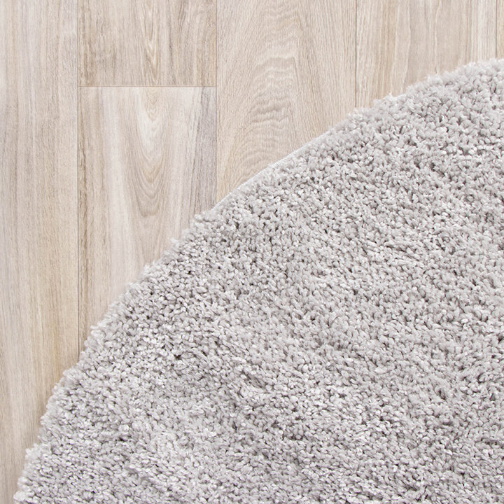 Rund Matta Med Hög Lugg  - Lofty Ljusgrå