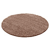 Rund Matta Med Hög Lugg  - Solid Taupe - thumbnail 1