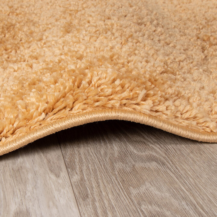 Rund Matta Med Hög Lugg  - Lofty Ockragul