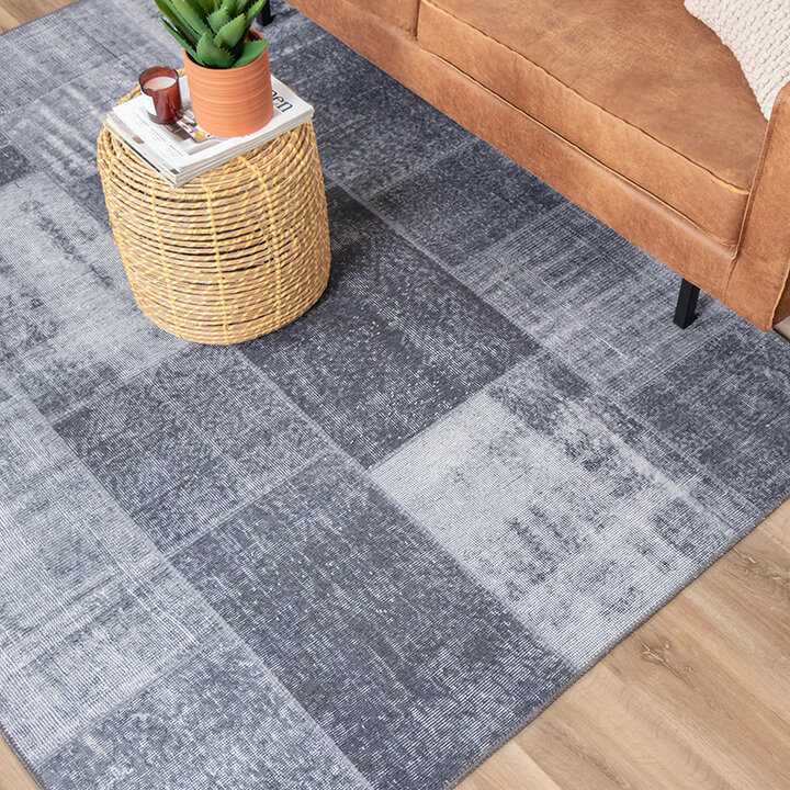 Lapptäckesmatta  - Moods Print No.21 Antracit