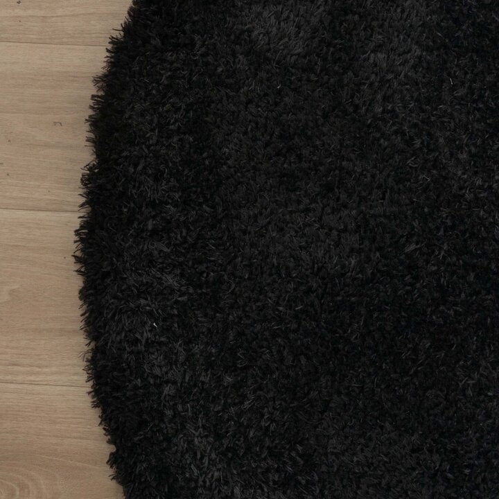 Rund Shagmattor - Blaze Svart
