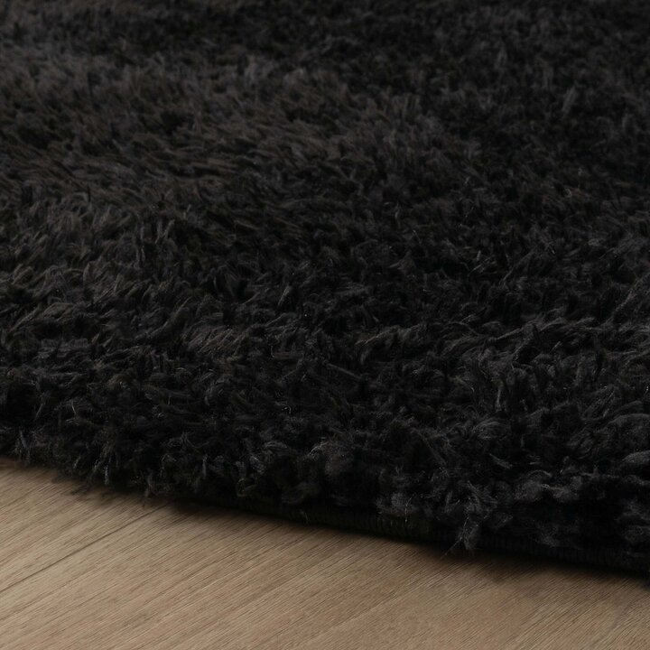 Rund Shagmattor - Blaze Svart