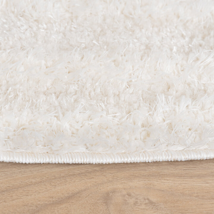 Rund Skandinavisk Matta - Lova Arches Gräddvit