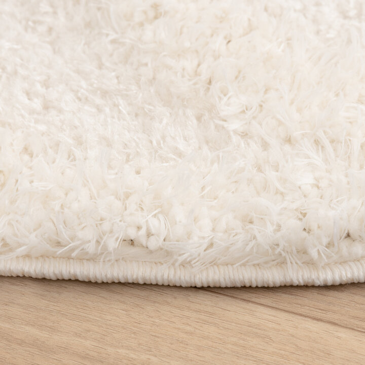 Rund Skandinavisk Matta - Lova Diamond Gräddvit