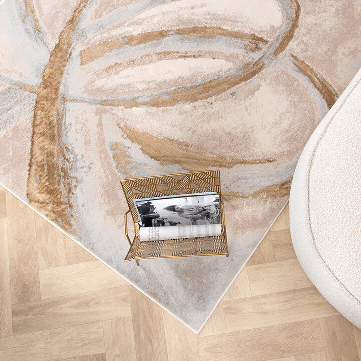 Marmormönstrad Matta - Leonore Cotto Gräddvit/Brun