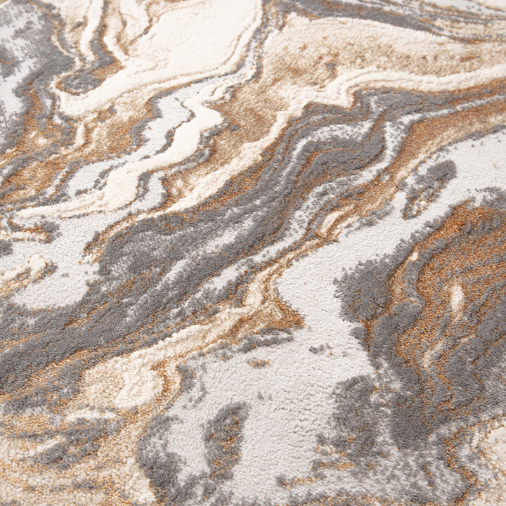 Marmormönstrad Matta - Leonore Marble Gräddvit/Grå