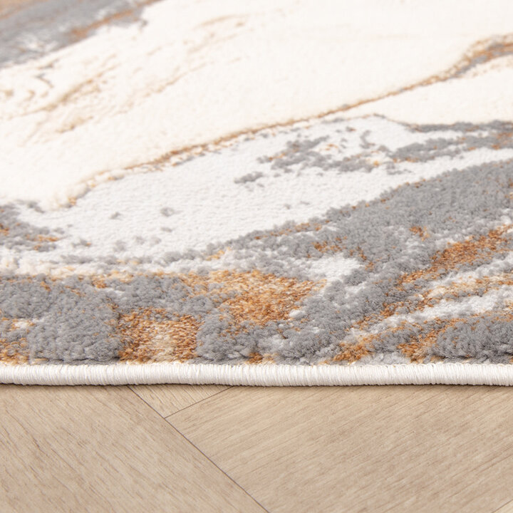 Marmormönstrad Matta - Leonore Marble Gräddvit/Grå