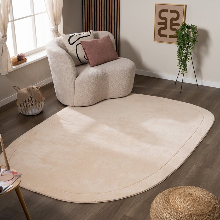 Organisk Formad Matta - Halo Pebble Beige