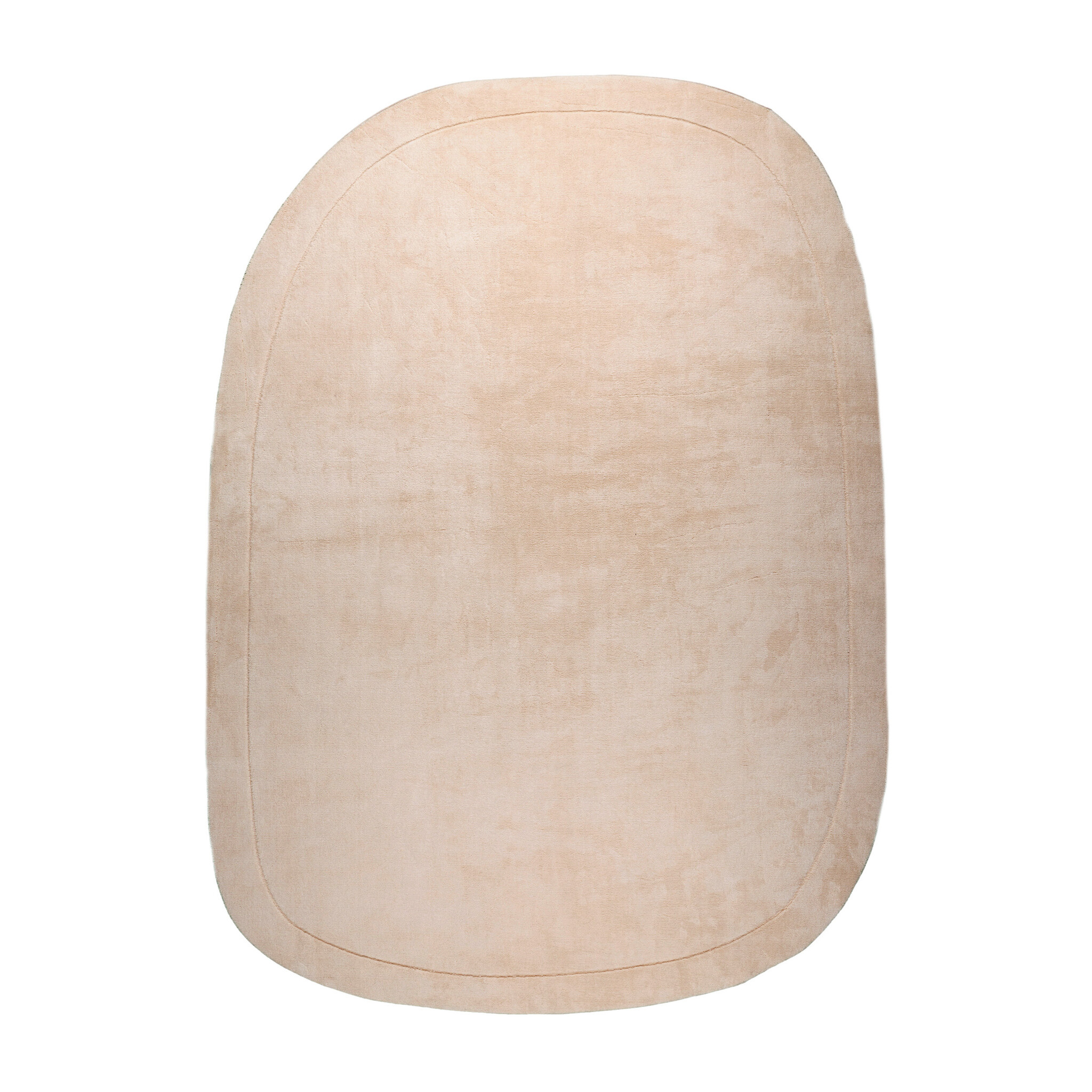 Organisk Formad Matta - Halo Pebble Beige - sfeer