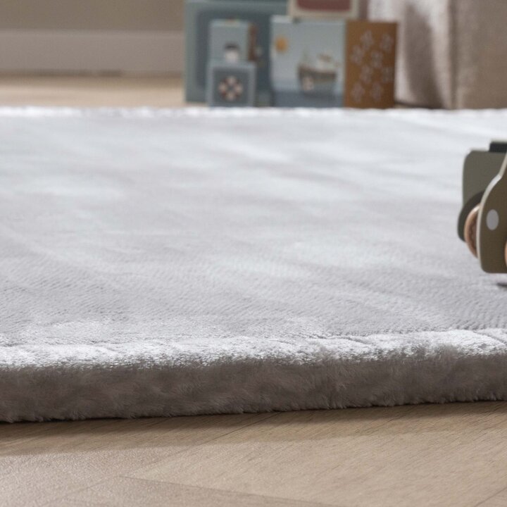 Fyrkantig Lekmatta - Jip Grå