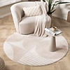 Rund Japandi-Matta - Aurora Circles Beige - thumbnail