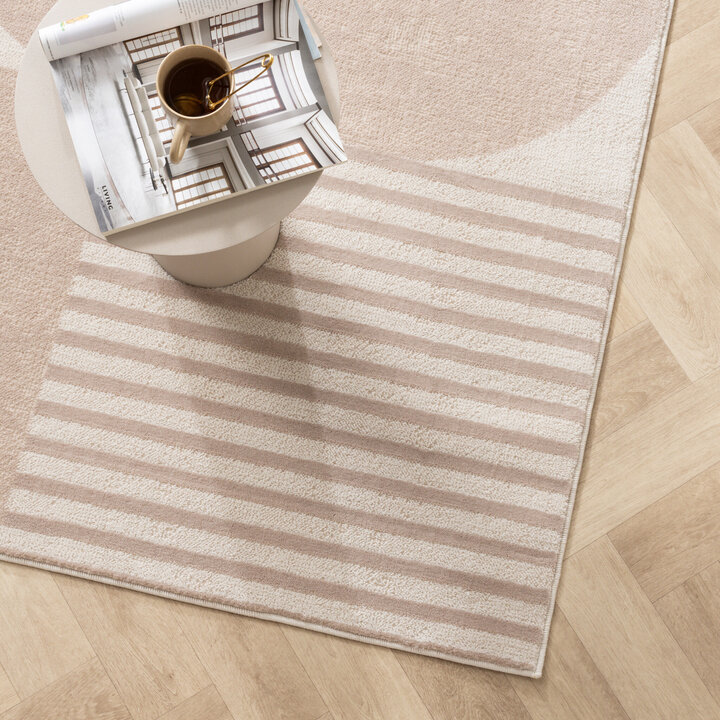 Japandi-Matta - Aurora Circles Beige