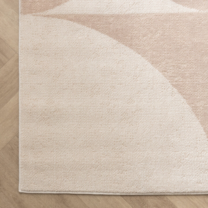 Japandi-Matta - Aurora Circles Beige