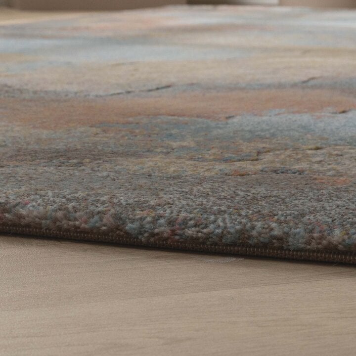 Industriellaell Matta - Raphael Blå/Terrakotta