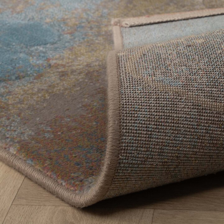 Industriellaell Matta - Raphael Blå/Terrakotta