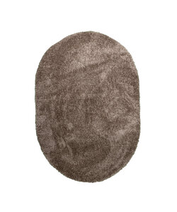 Oval Shagmattor - Blaze Taupe