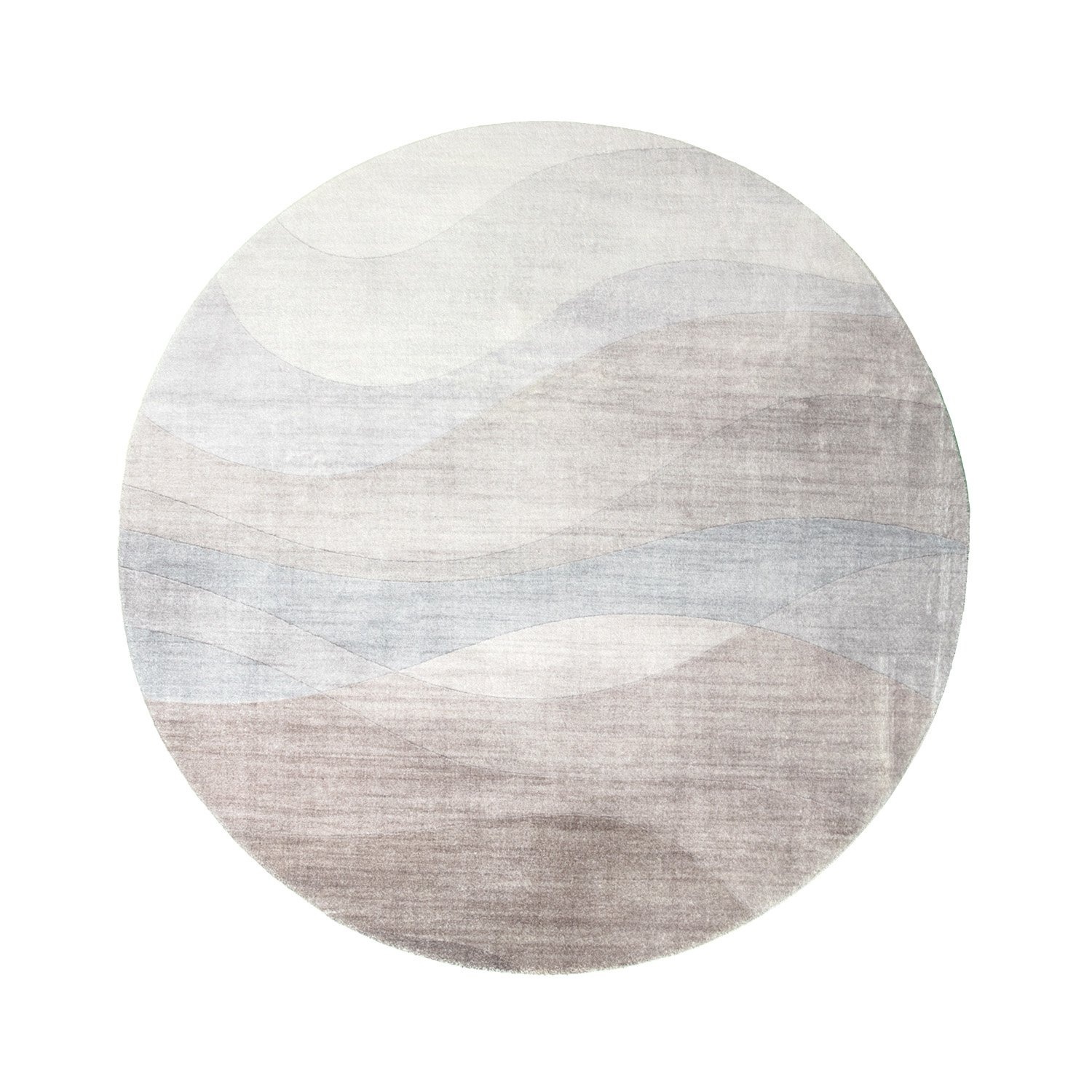 Rund Modern Matta - Field Taupe - sfeer