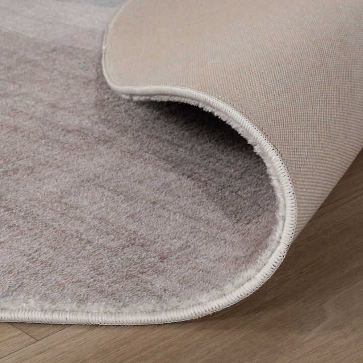 Rund Modern Matta - Field Taupe