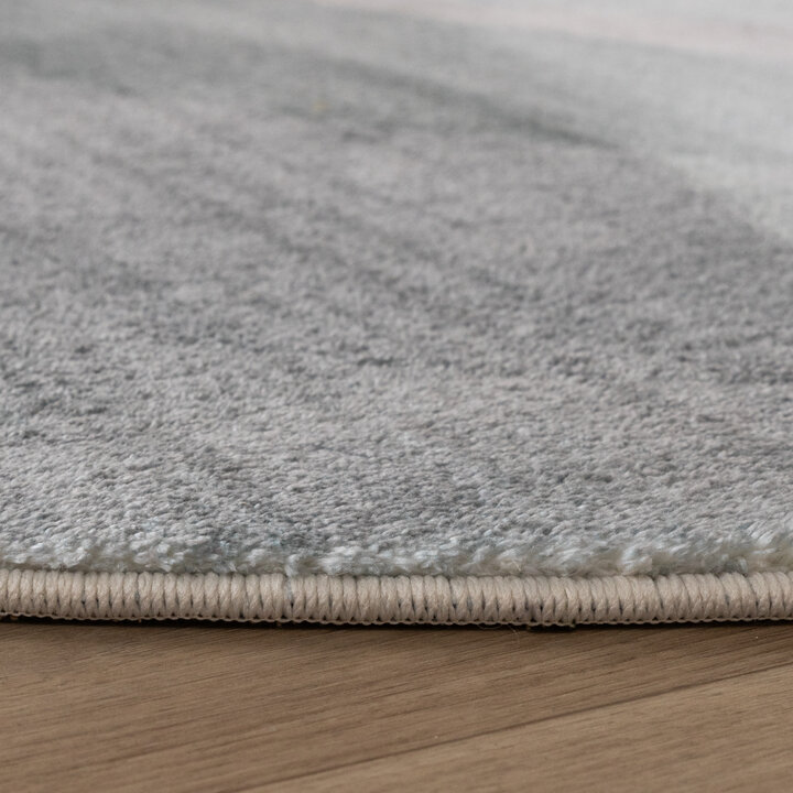 Rund Modern Matta - Field Grön