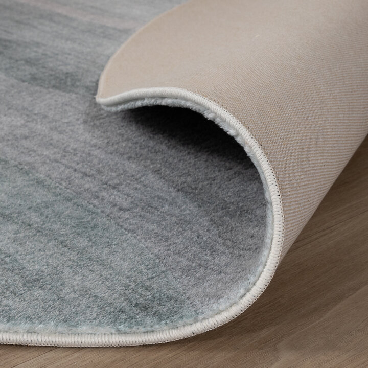 Rund Modern Matta - Field Grön