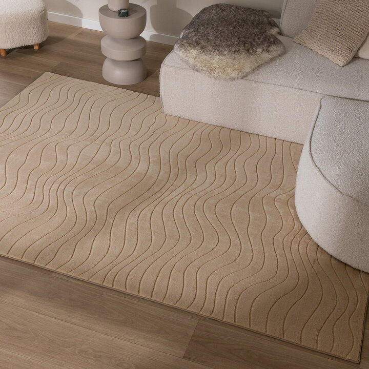Skandinavisk Matta - Charm Waves Beige