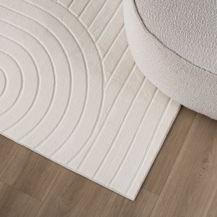 Skandinavisk Matta - Charm Arches Vit