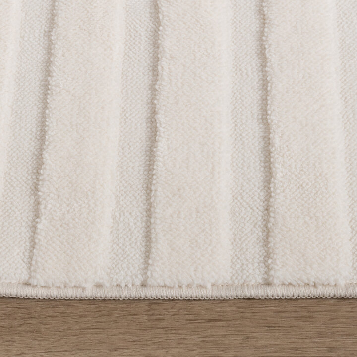 Skandinavisk Matta - Charm Curves Vit