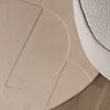 Rund Skandinavisk Matta - Charm Circles Beige - thumbnail 3