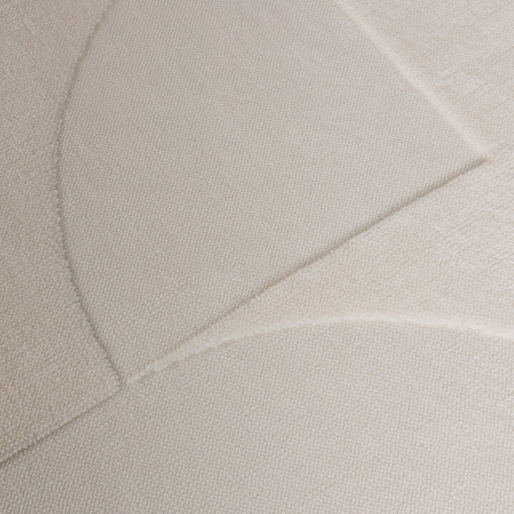 Rund Skandinavisk Matta - Charm Circles Vit