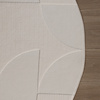 Rund Skandinavisk Matta - Charm Circles Vit - thumbnail 5