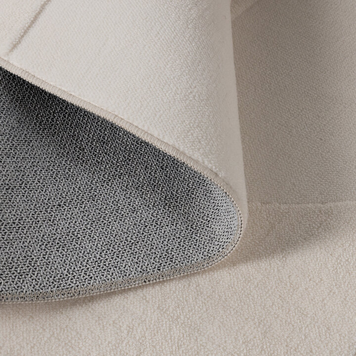 Rund Skandinavisk Matta - Charm Circles Vit