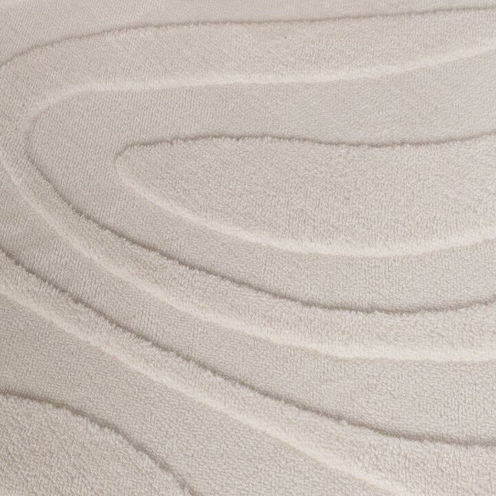 Rund Skandinavisk Matta - Charm Shapes Vit