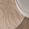 Rund Skandinavisk Matta - Charm Shapes Beige - thumbnail 3